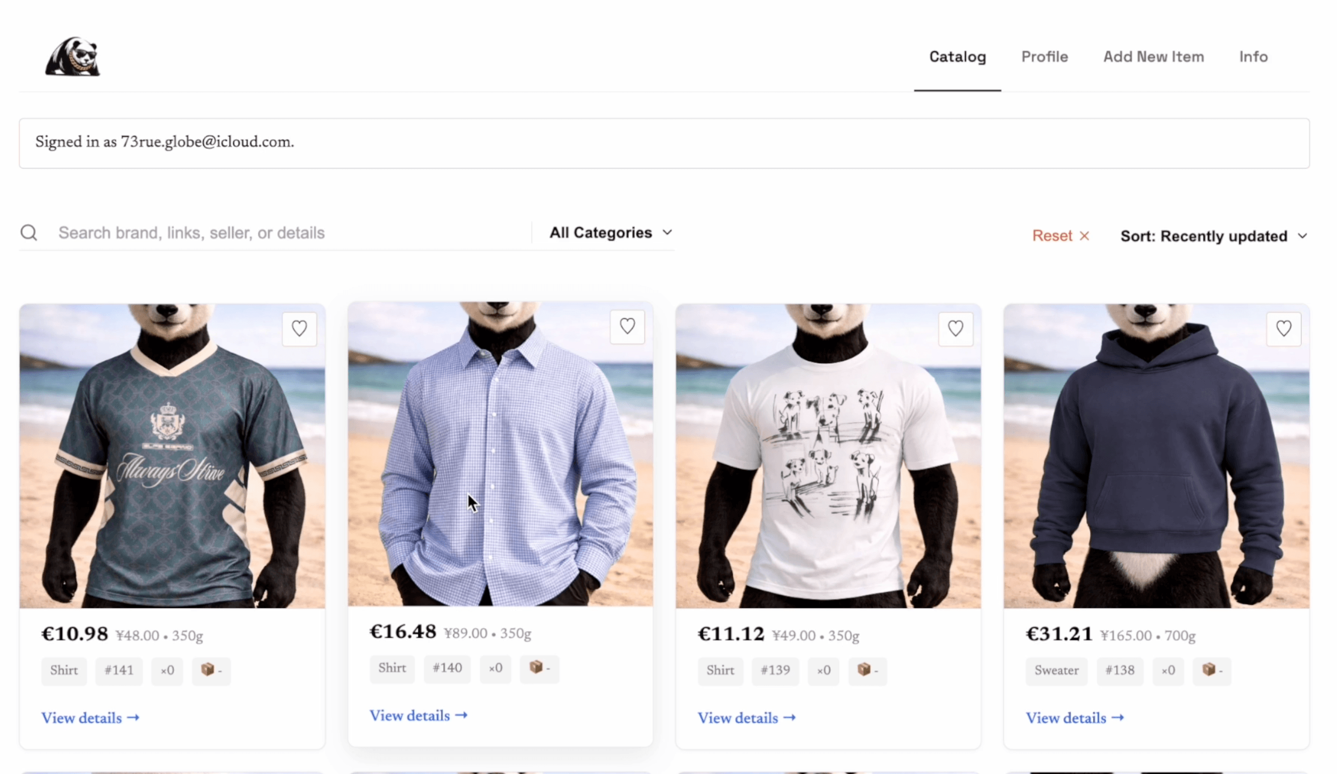 Catalogus- en bestelplatform showcase